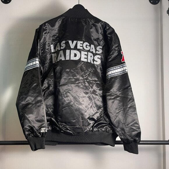 Starter Las Vegas Raiders satin jacket size XL - Picture 2 of 3